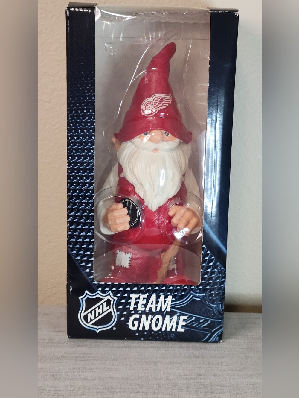 NIB Forever Collectibles NHL Detroit Red Wings Team Gnome 11.5" Figurine NIB